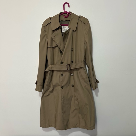 London Fog Other - Vintage LONDON FOG Maincoats Mens Removable Liner Belted Trench Overcoat 42 Reg